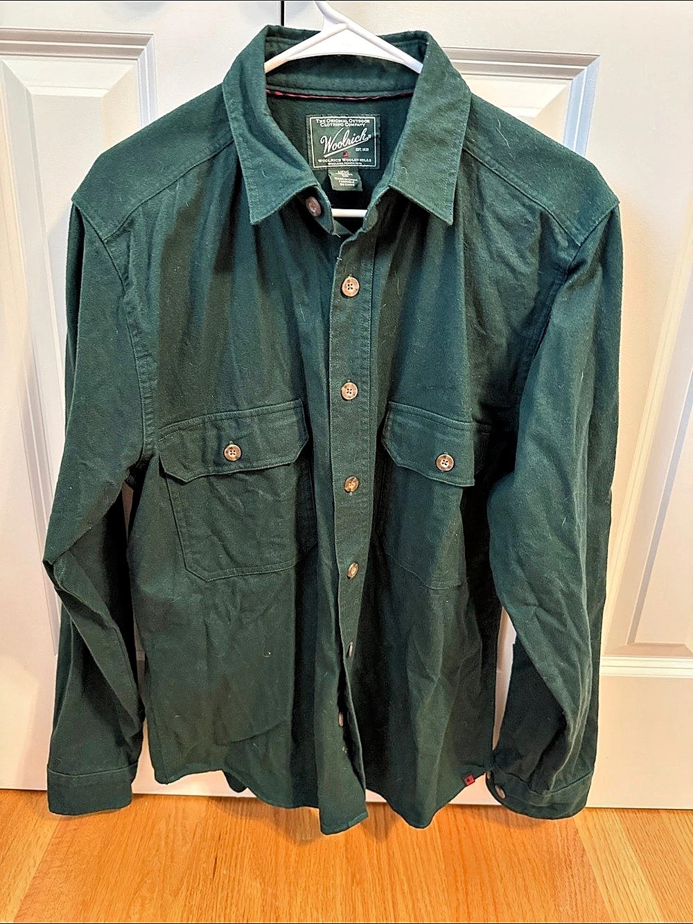 Woolrich Men'Small Utility Shirt Green Size Small
